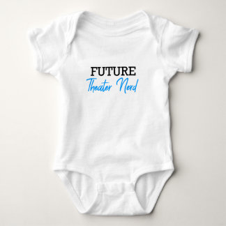 Future Theater Nerd Blue Baby Strampler
