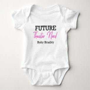 Future Theater Nerd Rosa Personalisiert Baby Strampler