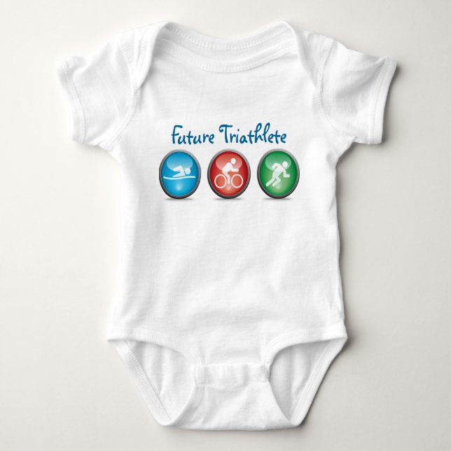 Future Triathlete Baby Boy Shirt :: 01 (Vorderseite)
