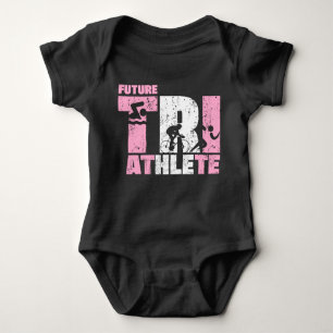 Future Triathlete Triathlon Baby Girl Neugeborenes Baby Strampler