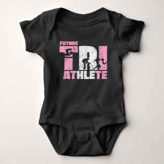 Future Triathlete Triathlon Baby Girl Neugeborenes Strampler
