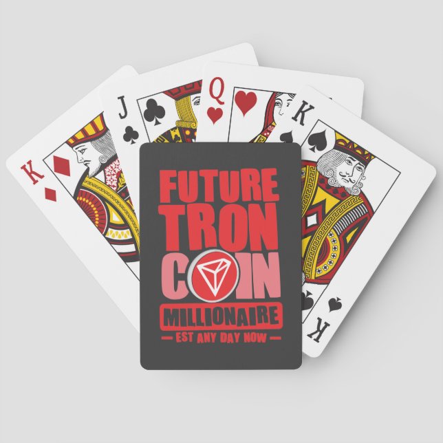 Future TRON Coin Millionaire Spielkarten (Rückseite)