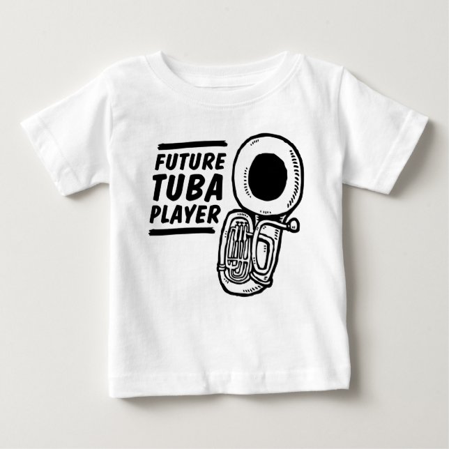Future Tuba Player Baby T-shirt (Vorderseite)
