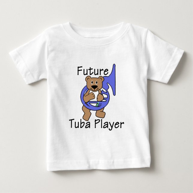 Future Tuba Player/ Bär Baby T-shirt (Vorderseite)