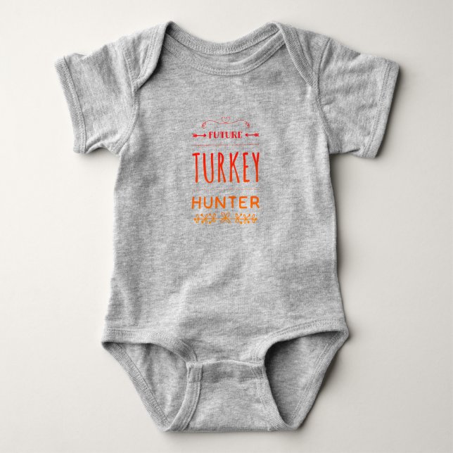 Future Turkey Hunter Baby Bodysuit Strampler (Vorderseite)
