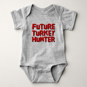 Future Turkey Hunter Baby Bodysuit Strampler