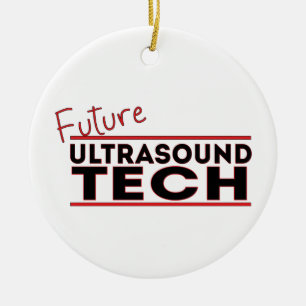 Future Ultrasound Tech Keramik Ornament