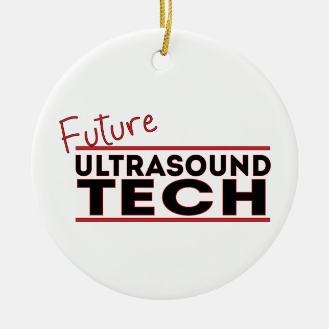 Future Ultrasound Tech Keramik Ornament (Vorne)