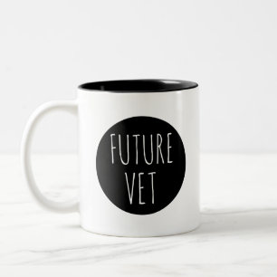 Future Vet // Career Profession Celebration Zweifarbige Tasse