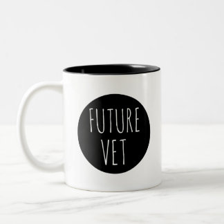 Future Vet // Career Profession Celebration Zweifarbige Tasse