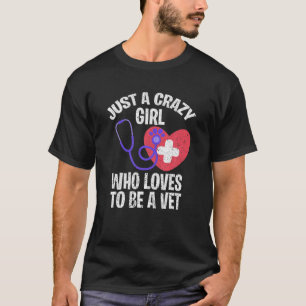 Future Vet Girls Women Veterinär Tierärztliche Tie T-Shirt