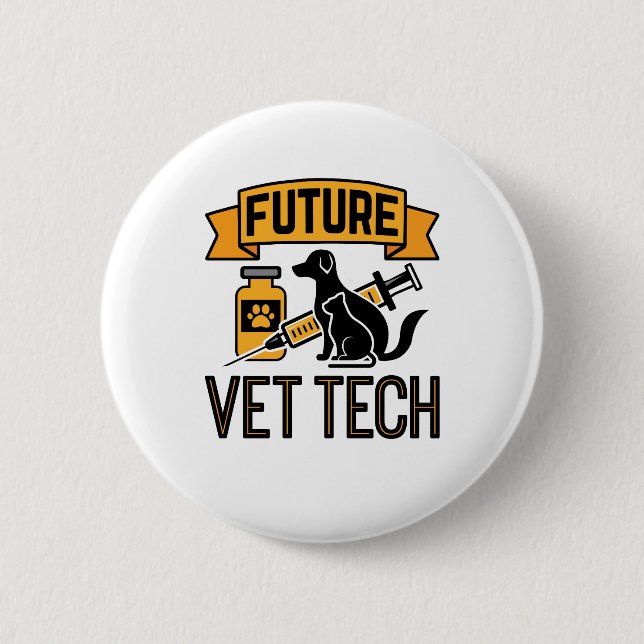 Future Vet Tech Button (Vorderseite)
