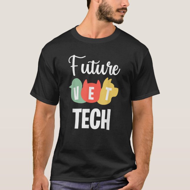 Future Vet Tech Student Graduation Veterinary Tech T-Shirt (Vorderseite)