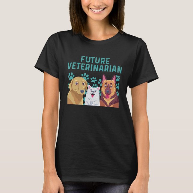 Future Veterinarian Boy Girl Veterinary Assistant  T-Shirt (Vorderseite)