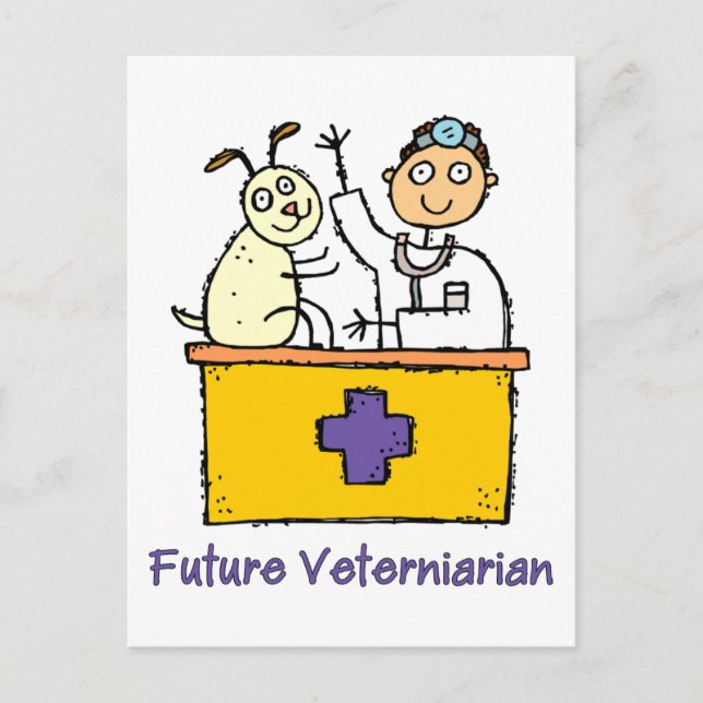 Future Veterinarian - Boy Postkarte (Vorderseite)