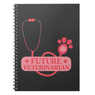 Future Veterinarian Girl Veterinary Student Kid Notizblock