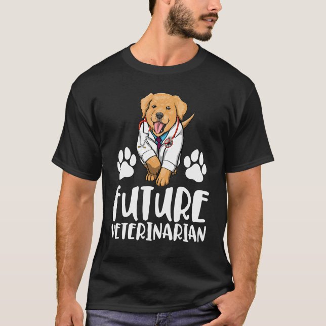 Future Veterinarian Labrador  Women Love Doggy Doc T-Shirt (Vorderseite)