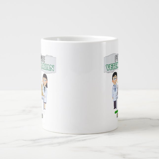 Future Veterinarian Loading – Vet Student Design Jumbo-Tasse (Vorderseite)