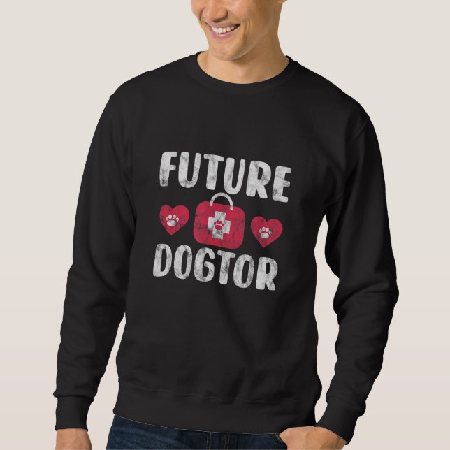 Future Veterinary Future Dogtor Vet Students DJ Sweatshirt (Vorderseite)