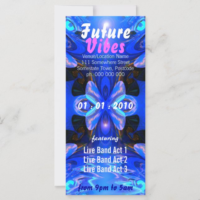 Future Vibes Event Flyer (Vorderseite)