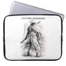 Future Warrior Laptop-Hülle - Cyberpunk Samurai
