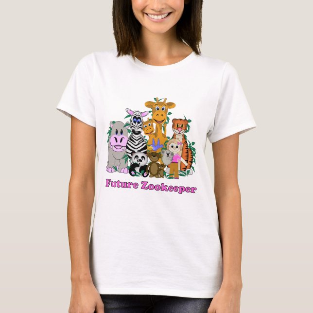 Future Zookeeper Girl T-Shirt (Vorderseite)
