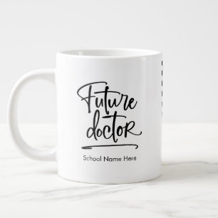 Futured Doctor Personalisiert Checkered Jumbo-Tasse