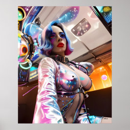 Futurist Revelry Poster