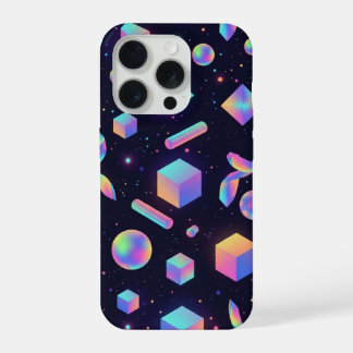 Futuristic 3D Holographic Geometric Phone Case iPhone 15 Pro Hülle