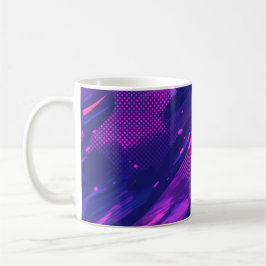 🎨 Futuristic Abstract Purple & Blue Pattern - Bol Kaffeetasse