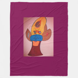 Futuristic Animal Art Fleece Blanket