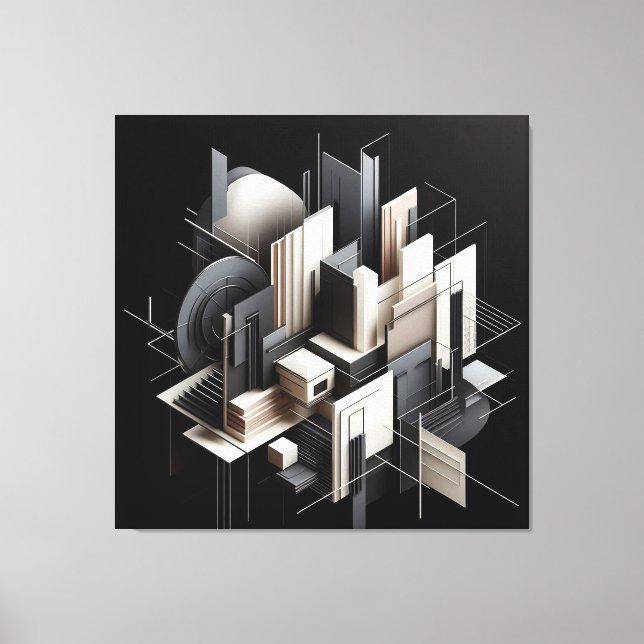 Futuristic Architectural Construct Leinwanddruck (Vorderseite)