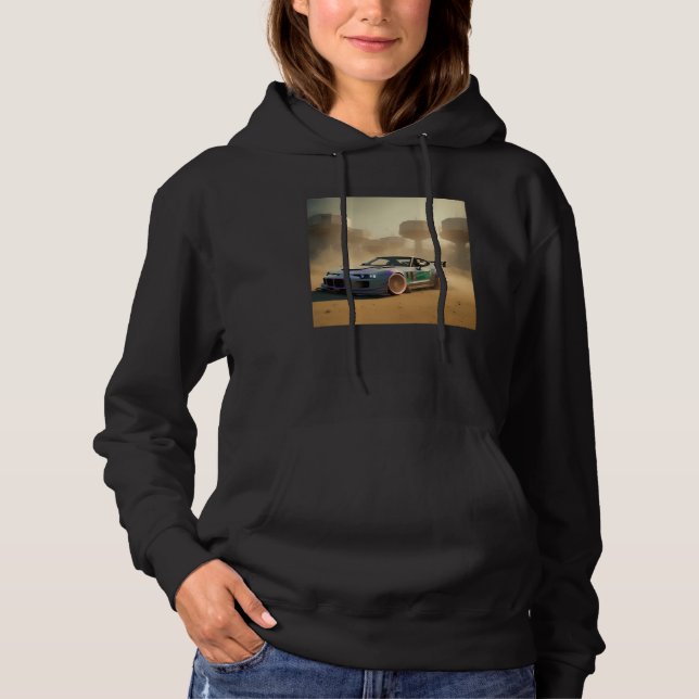 Futuristic Classic Sports Car Race Racing Alien Pl Hoodie (Vorderseite)