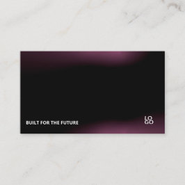 Futuristic Dark Tech Startup Business Card Visitenkarte