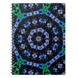 Futuristic Electric Plasma Fractal Design Notizblock