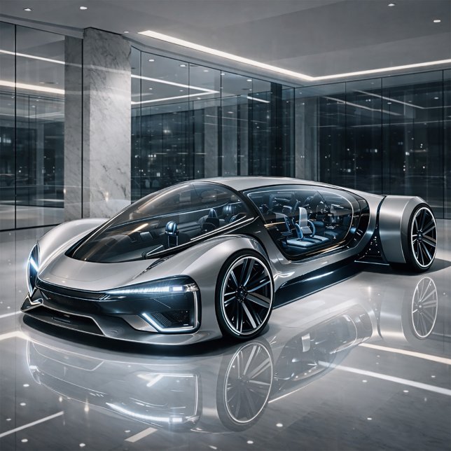 Futuristic Luxury Supercar Design Print Karte (Von Creator hochgeladen)