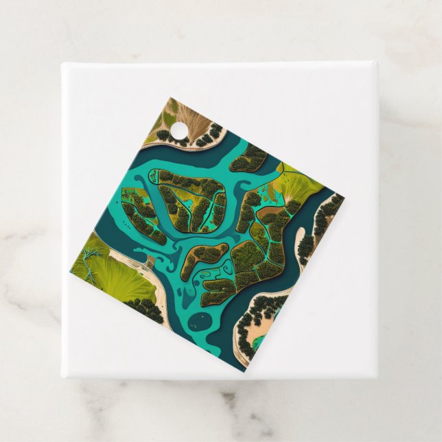 Futuristic Marshlands Geschenkanhänger (Beispiel)
