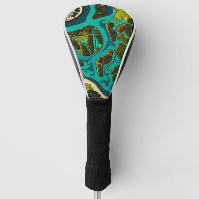 Futuristic Marshlands Golf Headcover (Vorderseite)