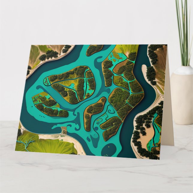 Futuristic Marshlands Karte (Vorderseite)