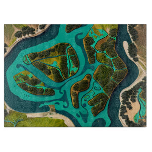 Futuristic Marshlands Schneidebrett