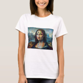 Futuristic Mona Lisa Ladies T-Shirt 