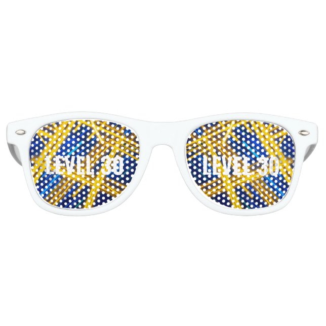 Futuristic Neon Light Trails Abstract Tech Glowing Partybrille (Vorderseite)