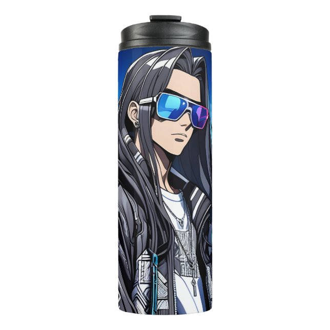 Futuristic Pop Star 0001 Thermosbecher (Vorderseite)