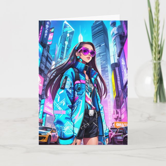 Futuristic Pop Star 0002 Karte (Vorderseite)