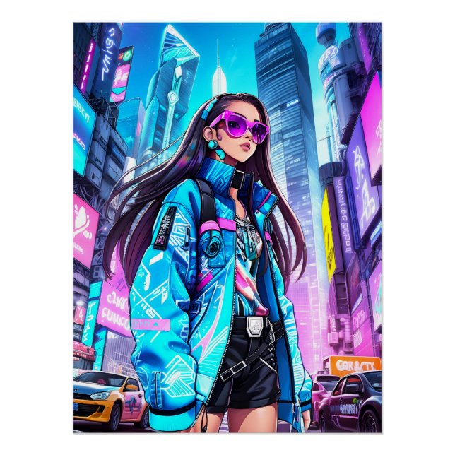 Futuristic Pop Star 0002 Poster (Vorderseite)