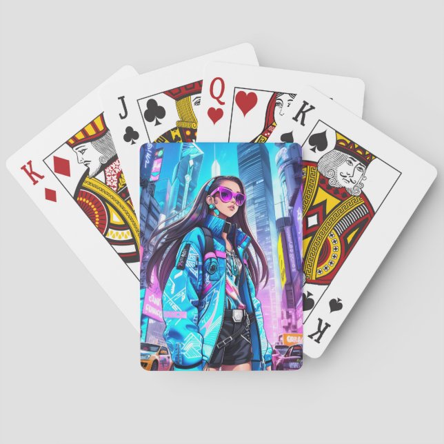 Futuristic Pop Star 0002 Spielkarten (Rückseite)