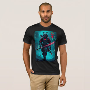 Futuristic Samurai - Cyberpunk Ästhetisches T-Shir T-Shirt
