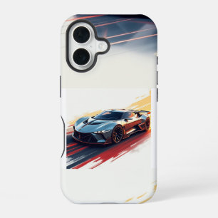 Futuristic Sports Car - Sleek AI Generated Design iPhone 16 Hülle