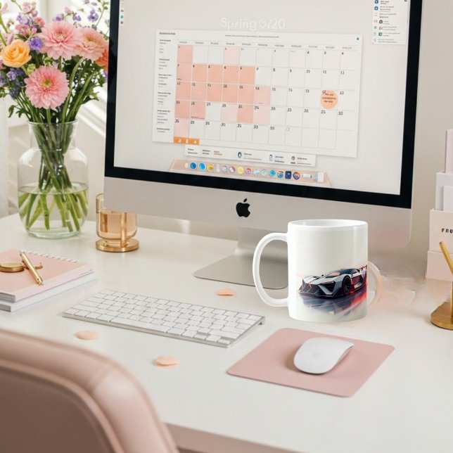 Futuristic Sports Car - Sleek AI Generated Design Kaffeetasse (Von Creator hochgeladen)