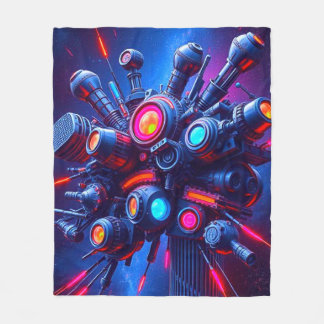 Futuristic Tech Orb Blanket | Komfort Fleecedecke